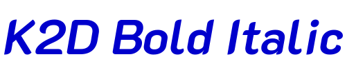 K2D Bold Italic fonte